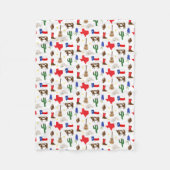 Texas Icons Fleece Deken (Voorkant)