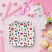 Texas Icons Papieren Bordje (Feest)