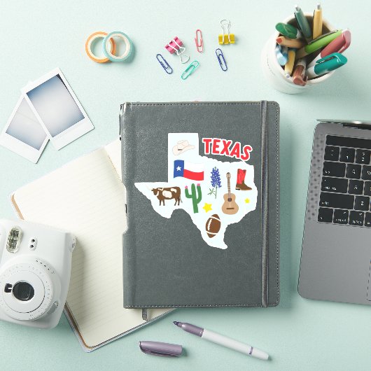 Texas Icons Sticker (iPad Cover)