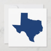Texas in Blue Kaart (Voorkant)