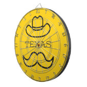 Texas in Geel 2 Dartbord (Voorkant Rechts)