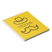 Texas in Geel 2 Notitieblok (Schuin)