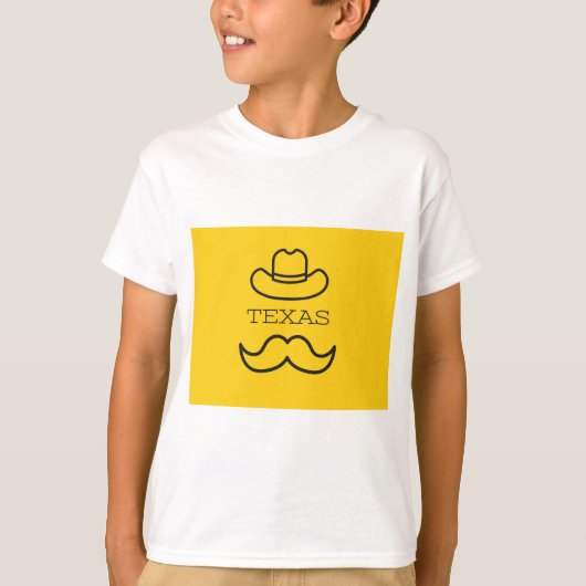 Texas in Geel 2 T-shirt (Voorkant)