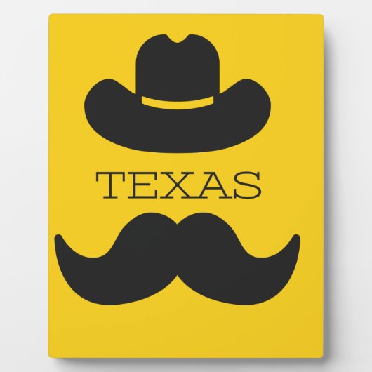 Texas in het geel fotoplaat (Voorkant)