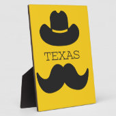 Texas in het geel fotoplaat (Zijkant)