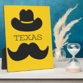 Texas in het geel fotoplaat (Zijkant)