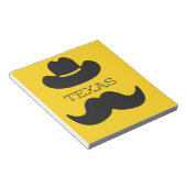 Texas in het geel notitieblok (Schuin)