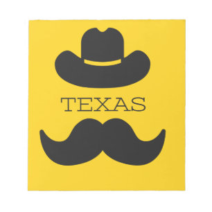 Texas in het geel notitieblok