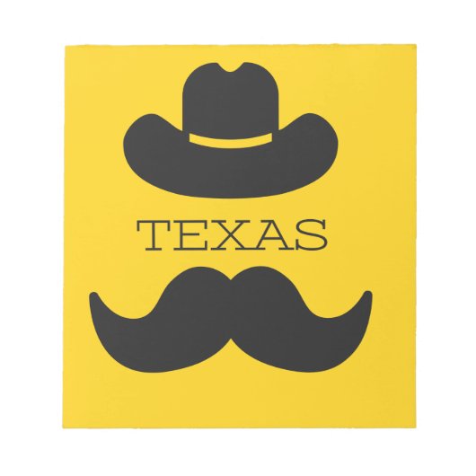Texas in het geel notitieblok (Voorkant)