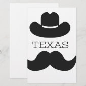 Texas in het wit briefpapier (Voorkant / Achterkant)