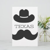 Texas in het wit briefpapier (Staand voorkant)