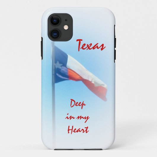 Texas in mijn iPhone-tas voor hart Case-Mate iPhone Case (Achterkant)