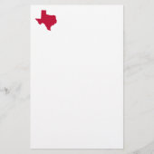 Texas in Red Briefpapier (Voorkant)