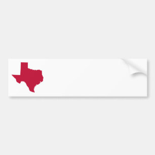 Texas in Red Bumpersticker