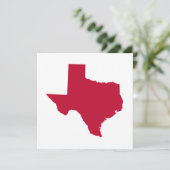 Texas in Red Kaart (Staand voorkant)