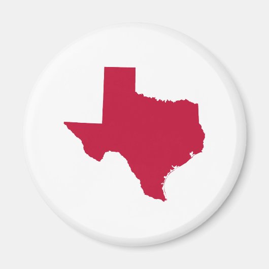 Texas in Red Magneet (Voorkant)