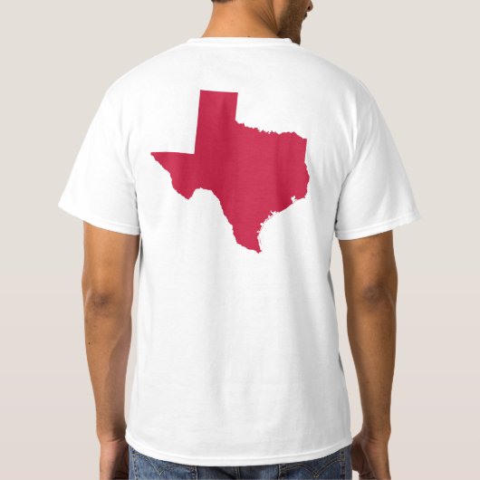 Texas in Red T-shirt (Achterkant)