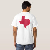 Texas in Red T-shirt (Achterkant volledig)