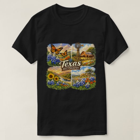Texas in spring  t-shirt (Design voorkant)