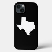 Texas in White en Black Case-Mate iPhone Case (Achterkant)