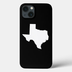 Texas in White en Black Case-Mate iPhone Case