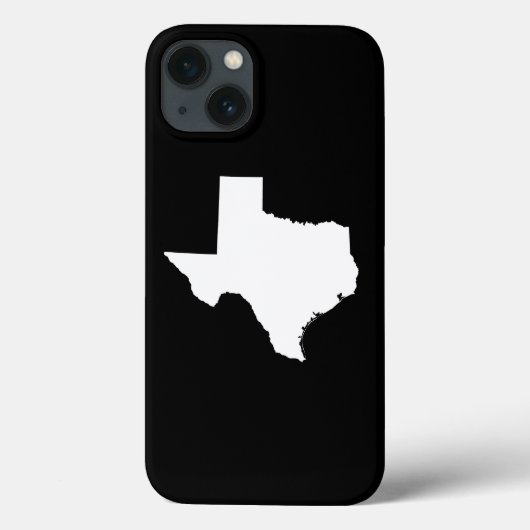 Texas in White en Black Case-Mate iPhone Case (Achterkant)