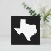 Texas in White en Black Kaart (Staand voorkant)
