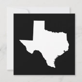 Texas in White en Black Kaart (Voorkant)