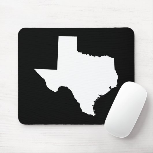 Texas in White en Black Muismat (Met muis)