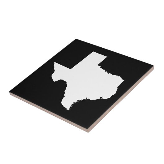 Texas in White en Black Tegeltje (Zijkant)