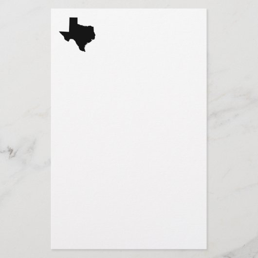 Texas in zwart-wit briefpapier (Voorkant)