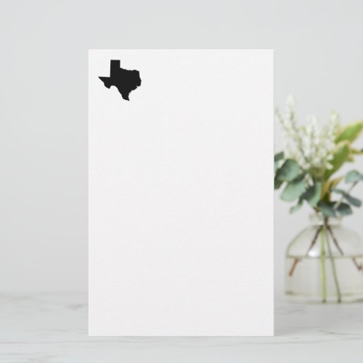 Texas in zwart-wit briefpapier (Staand voorkant)