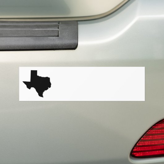 Texas in zwart-wit bumpersticker (Op auto)