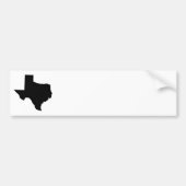 Texas in zwart-wit bumpersticker (Voorkant)