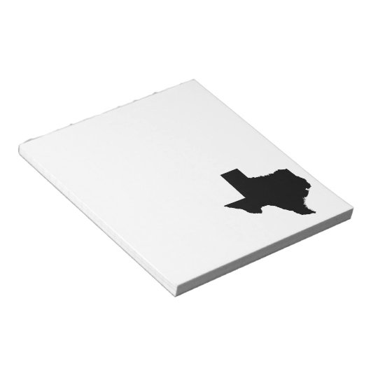 Texas in zwart-wit notitieblok (Schuin)