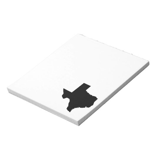 Texas in zwart-wit notitieblok (Linkerzijde)