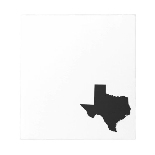 Texas in zwart-wit notitieblok (Voorkant)