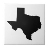 Texas in zwart-wit tegeltje (Voorkant)