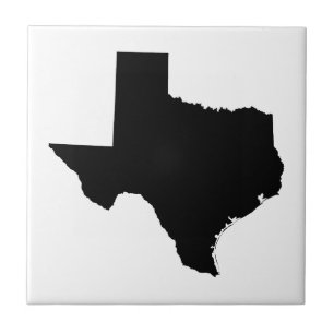 Texas in zwart-wit tegeltje