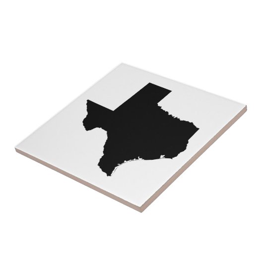 Texas in zwart-wit tegeltje (Zijkant)