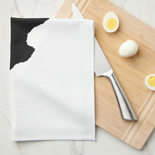 Texas in zwart-wit theedoek (Quarter Fold)