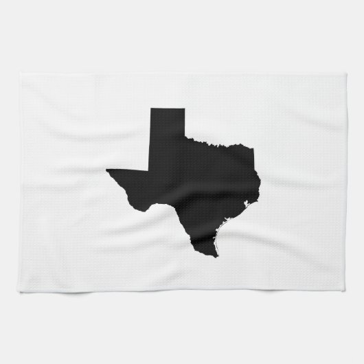 Texas in zwart-wit theedoek (Horizontaal)