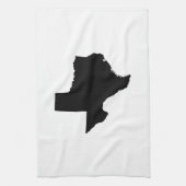 Texas in zwart-wit theedoek (Verticaal)