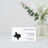 Texas in zwart-wit visitekaartje (Staand voorkant)