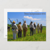 Texas Independance 1836 Briefkaart (Voorkant / Achterkant)