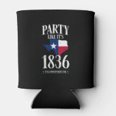 Texas Independence Day 1836 State Flag Party Home Blikjeskoeler (Achterkant)