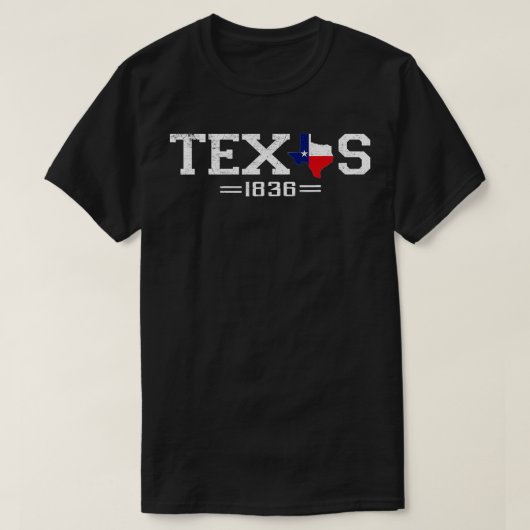 Texas Independence Day 1836 Texas Flag T-shirt (Design voorkant)