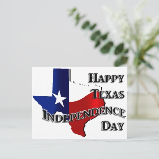 Texas Independence Day Briefkaart (Staand voorkant)