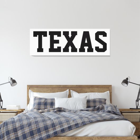 Texas Independence Day Canvas 57x18 (Insitu (Slaapkamer))