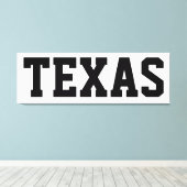 Texas Independence Day Canvas 57x18 Afdruk (Insitu (Houten vloer))
